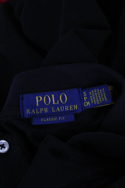 Polo Ralph Lauren Mens Long Sleeves Classic Fit Polo Shirt Black Size Small