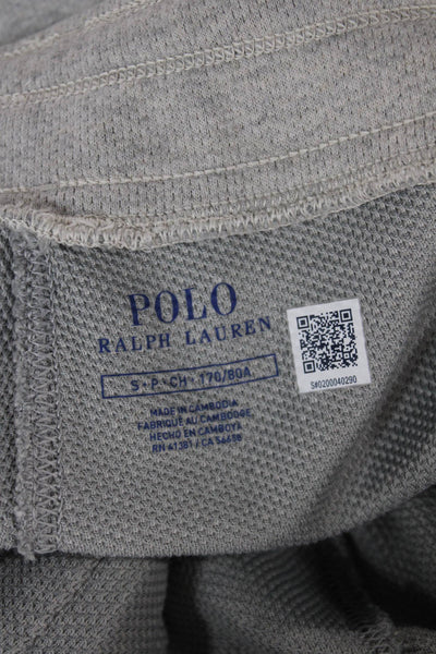 Polo Ralph Lauren Mens Jogger Pants Gray Cotton Blend Drawstring Size S