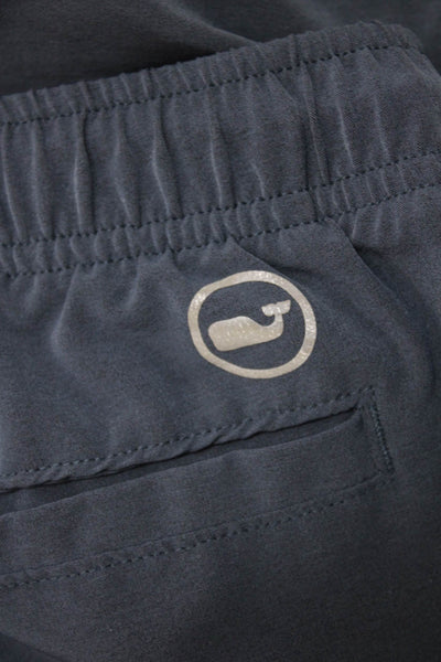 Vineyard Vines Childrens Boys Drawstring Waist Performance Shorts Blue Size 18
