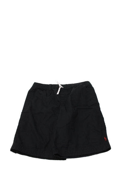Polo Ralph Lauren Childrens Boys Drawstring Waist Shorts Black Cotton Size 18-20
