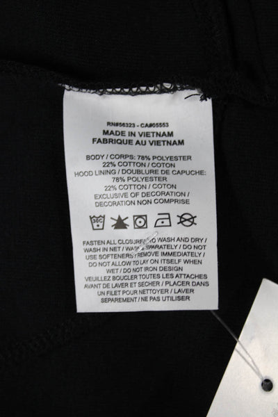 Air Jordan Mens Full Zip Hoodie Black Polyester Size M