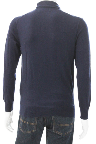 Polo Ralph Lauren Mens Turtleneck Pullover Sweater Blue Wool Size XS