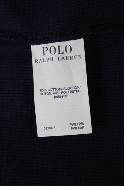 Polo Ralph Lauren Mens Blue Crew Neck Long Sleeve Pajama Top Size M