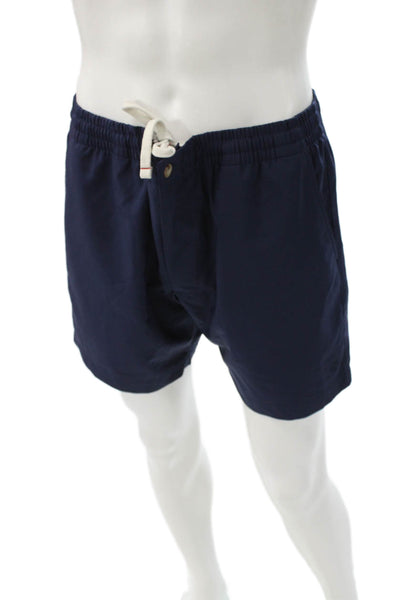 Polo Ralph Lauren Mens Casual Blue Polyester Solid Shorts Size M