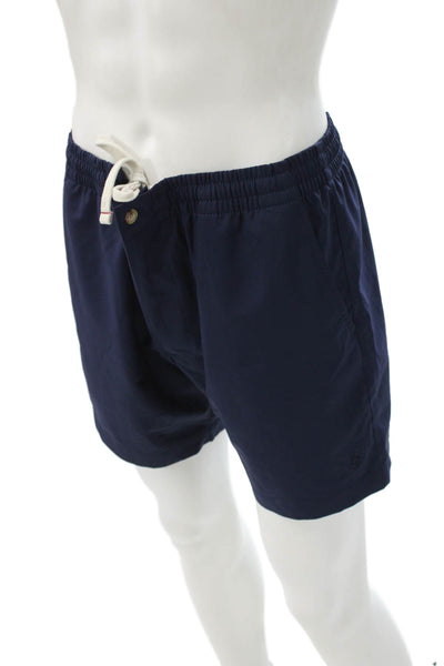 Polo Ralph Lauren Mens Casual Blue Polyester Solid Shorts Size M