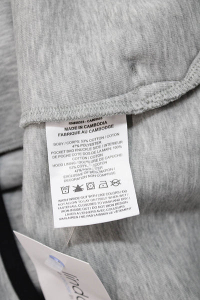 Nike Childrens Boys Full Zipper Hoodie Grey Black Size Medium