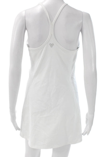 TNA Womens Mini Halter Romper White Sleeveless Polyester Blend Size M