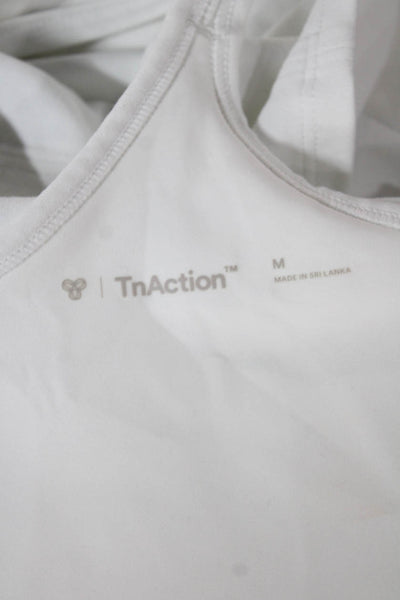 TNA Womens Mini Halter Romper White Sleeveless Polyester Blend Size M