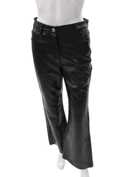 Wilfred Women Dress Pants Black Faux Leather Size 6