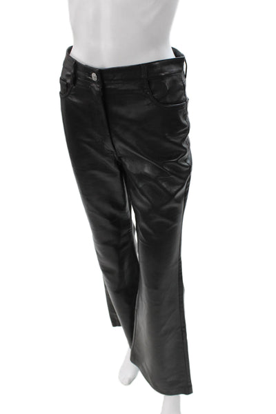 Wilfred Women Dress Pants Black Faux Leather Size 6