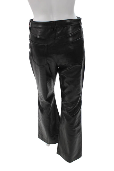 Wilfred Women Dress Pants Black Faux Leather Size 6
