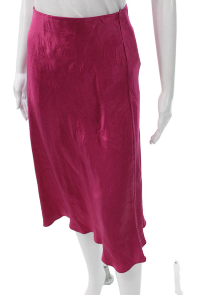 Babaton Womens A-Line Midi Acetate Skirt Pink Size 6