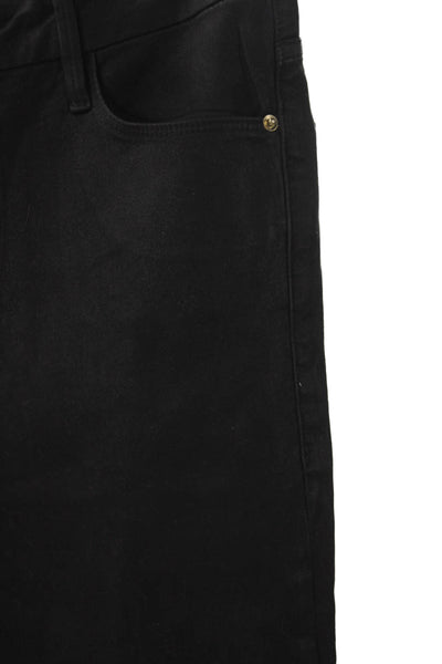 Frame Womens Black Skinny Jeans Mid Rise Size 26