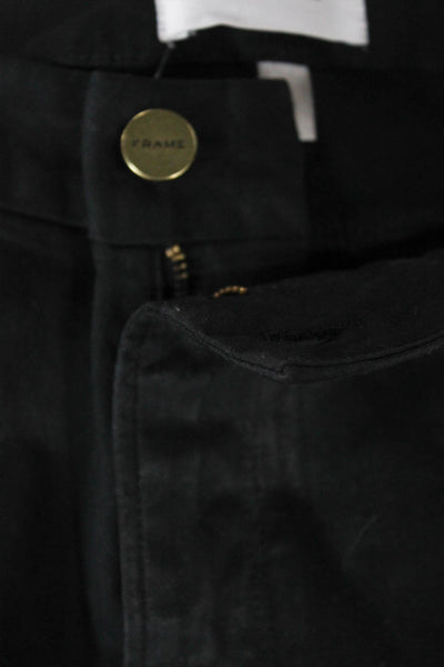 Frame Womens Black Skinny Jeans Mid Rise Size 26