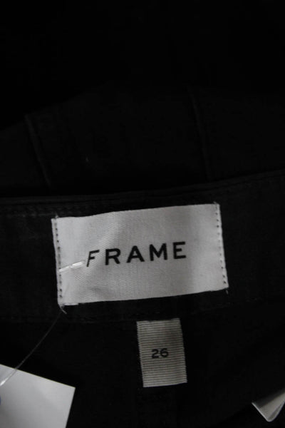 Frame Womens Black Skinny Jeans Mid Rise Size 26