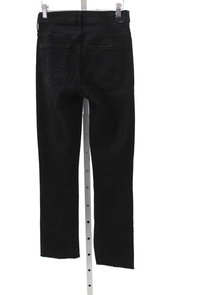 Mother Women Straight Black Jeans Size 27