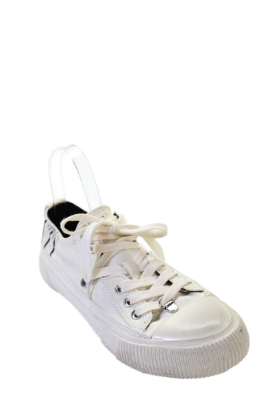 Allsaints Womens Casual Low Top Sneakers White Size 8