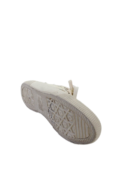 Allsaints Womens Casual Low Top Sneakers White Size 8