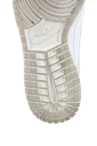 Nike Womens Leather Paneled Sneakers White Size 8.5