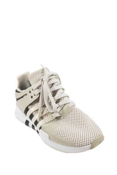 Adidas Womens Mesh Detail Colorblock Sneakers Beige Size 6