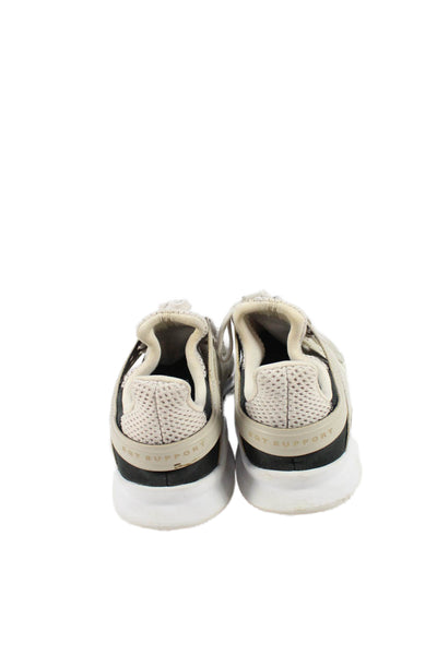 Adidas Womens Mesh Detail Colorblock Sneakers Beige Size 6