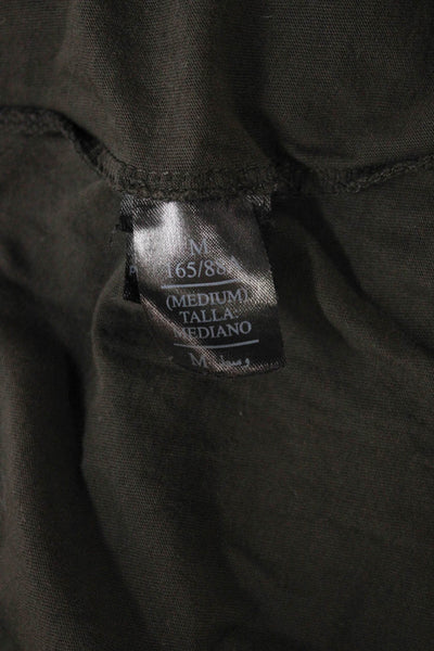 Allsaints Womens Basic V-Neck Gray Cotton Blend Short Sleeve T-Shirt Size M