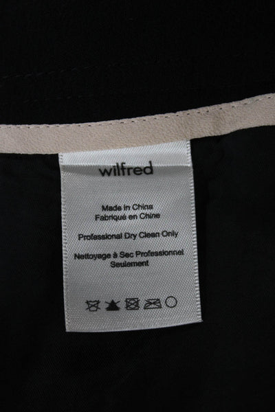Wilfred Women Cropped Black Tie Waist Pants Size 2