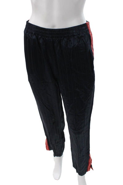 Rag & Bone Womens Jogger Pants Blue Striped Viscose Blend Pull On Size S