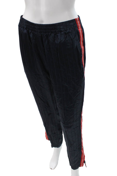 Rag & Bone Womens Jogger Pants Blue Striped Viscose Blend Pull On Size S