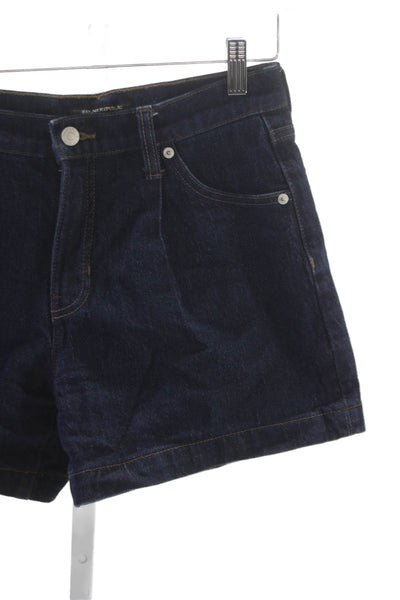 Banana Republic Women Blue Cotton Shorts Size 25