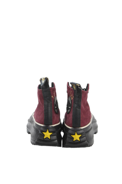 Converse Womens Platform Chain Detail Sneakers Red Size 6.5