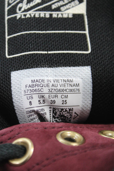 Converse Womens Platform Chain Detail Sneakers Red Size 8