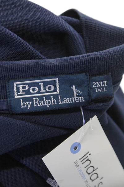 Polo Ralph Lauren Mens Short Sleeve Cotton Solid Collared Polo Shirt Size 2XLT