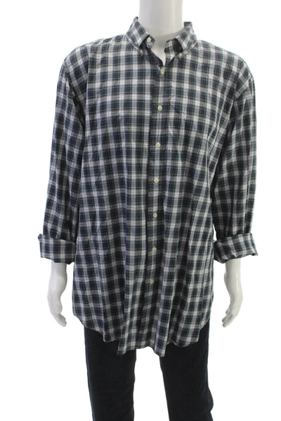 Ralph Lauren Mens Plaid Collared Button-Up Shirt Long Sleeve Size 2XLT