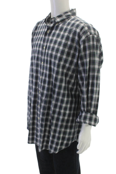 Ralph Lauren Mens Plaid Collared Button-Up Shirt Long Sleeve Size 2XLT