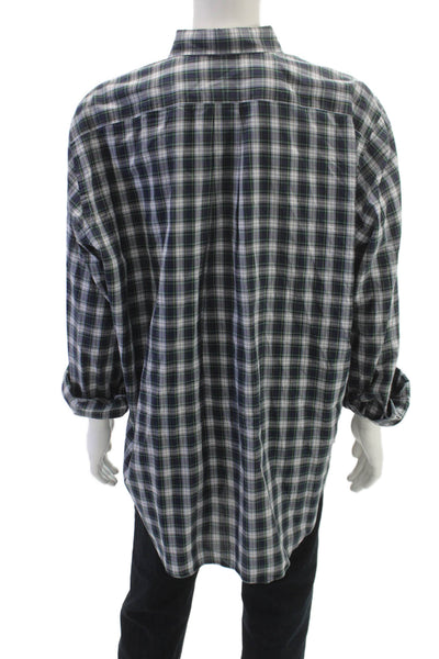 Ralph Lauren Mens Plaid Collared Button-Up Shirt Long Sleeve Size 2XLT