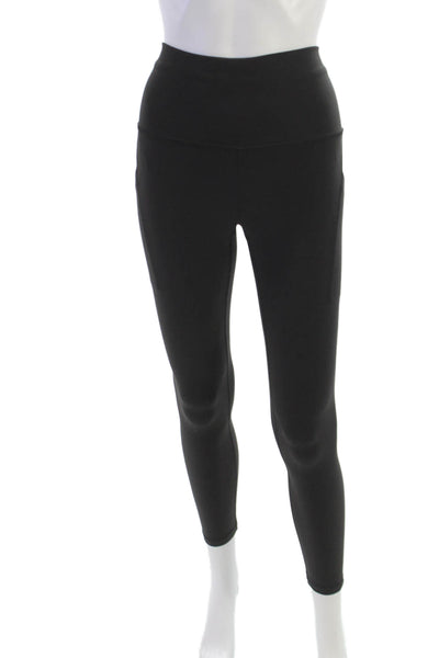 Lululemon Womens Ankle Leggings Black Nylon Size 6