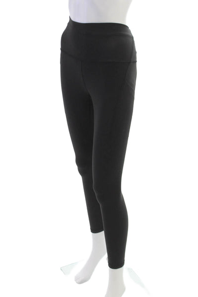 Lululemon Womens Ankle Leggings Black Nylon Size 6