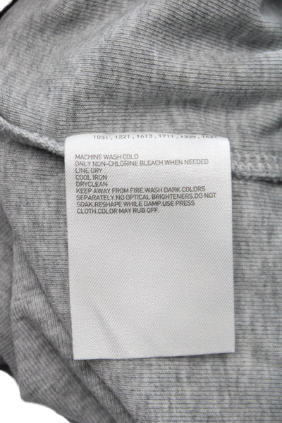 Uniqlo Women Basic Cotton Crew Neck Short Sleeve T-Shirt Gray Size L