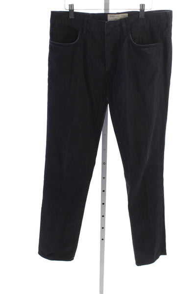 Marc By Marc Jacobs Unisex Chino Pants Black Cotton Size 34
