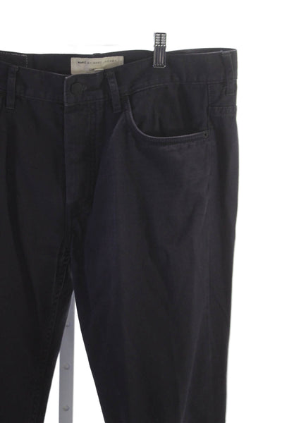 Marc By Marc Jacobs Unisex Chino Pants Black Cotton Size 34