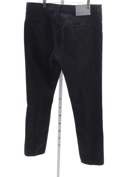 Marc By Marc Jacobs Unisex Chino Pants Black Cotton Size 34