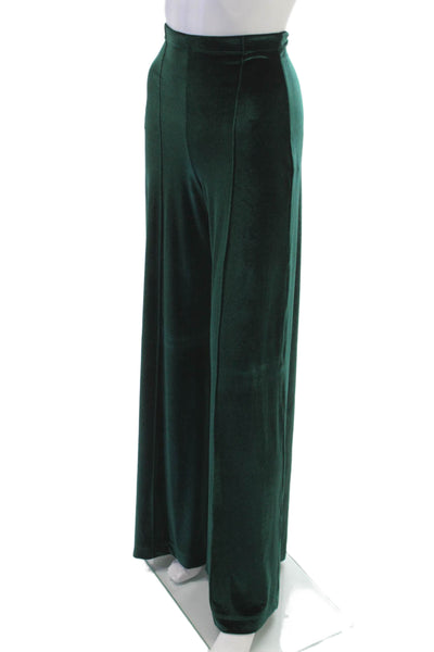 Ripley Rader Womens Dress Pants Velvet Green Pull On Size 2