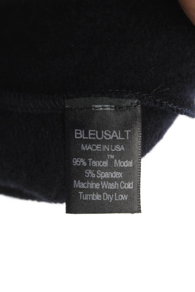 Bleusalt Women Maxi Dress Black Long Sleeve Crew Neck Size 2