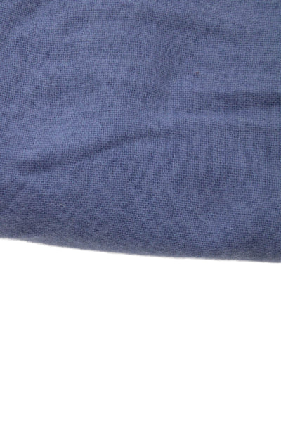 Himalayan Cashmere Company Womens Pashmina Fringe Edge Scarf Blue 80"x36"