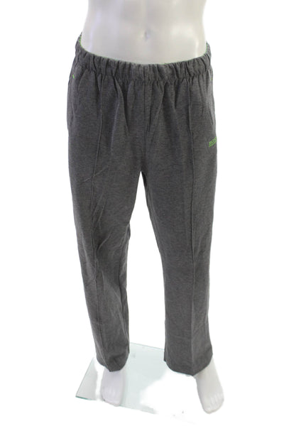 Boss Hugo Boss Men's Gray Cotton Blend Track Pants Drawstring Size XL