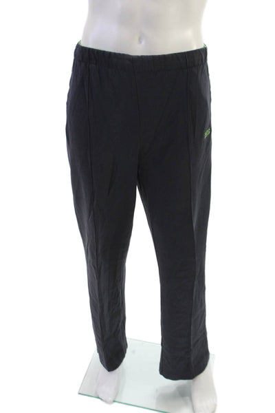 Boss Hugo Boss Mens Track Pants Black Cotton Pull On Solid Fall Size XL