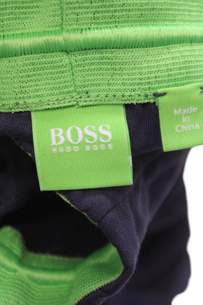 Boss Hugo Boss Mens Track Pants Black Cotton Pull On Solid Fall Size XL