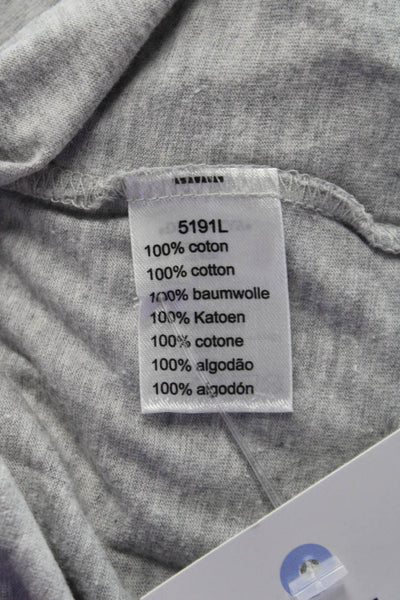 Lacoste Mens Gray Pima Cotton Crew Neck Short Sleeve Solid Shirt Size 8