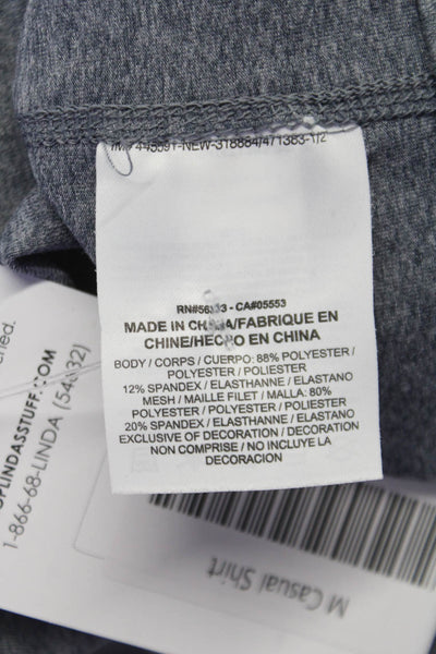 Nike Mens Half Zipper Long Sleeves Turtleneck Shirt Grey Size Large